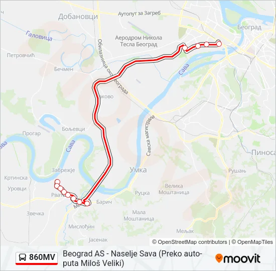 860MV  Line Map