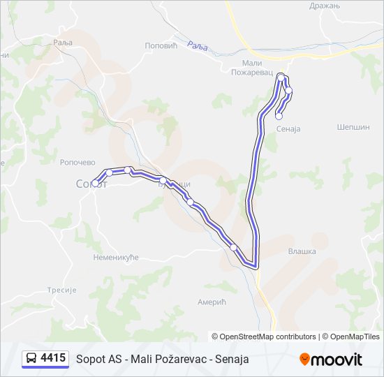 4415 bus Line Map