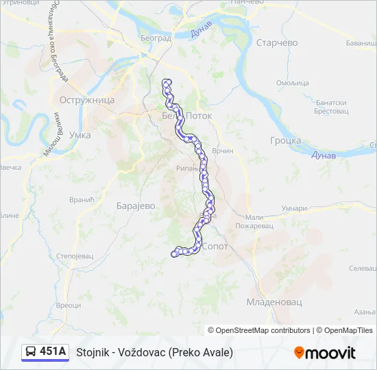 451A  Line Map