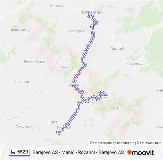 5529  Line Map