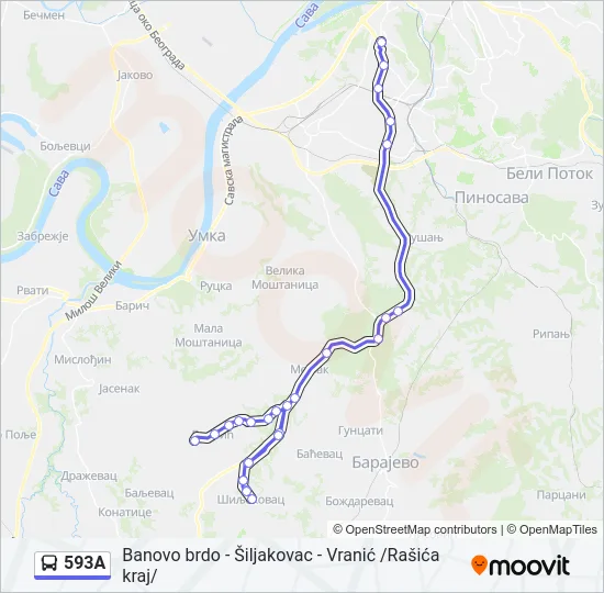 593A  Line Map