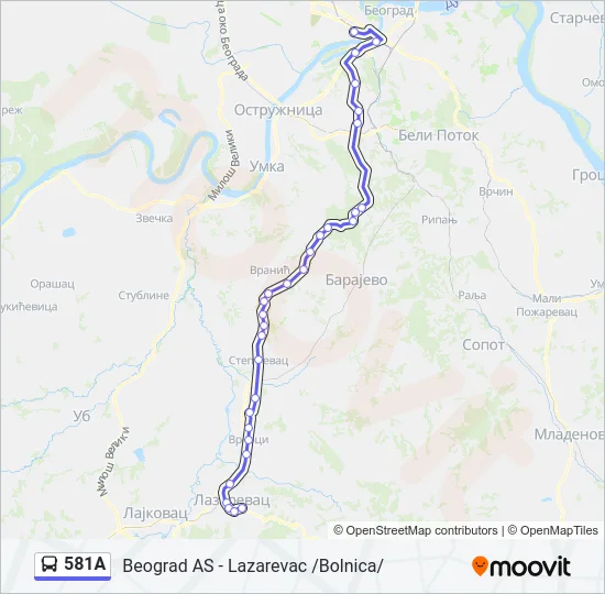 581A  Line Map