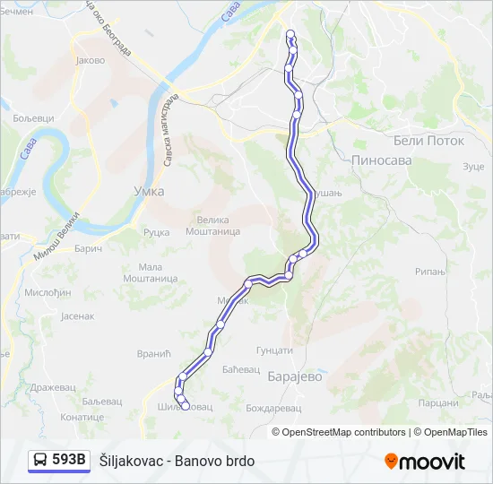 593B  Line Map