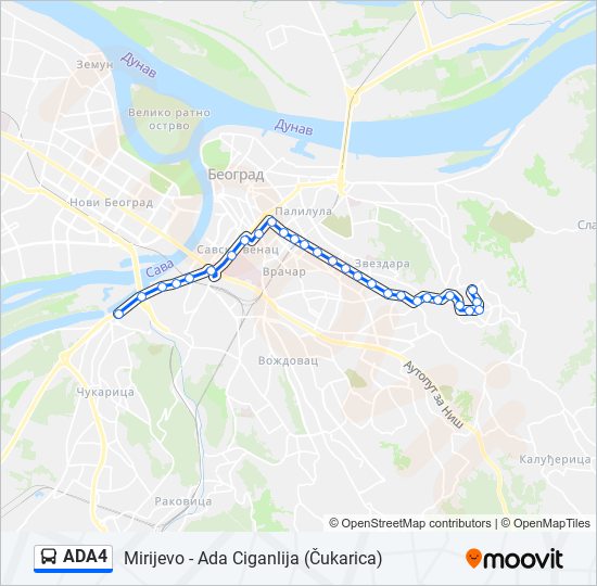 ADA4 bus Line Map