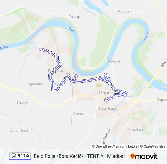 911A  Line Map