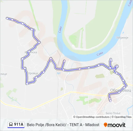 911A  Line Map