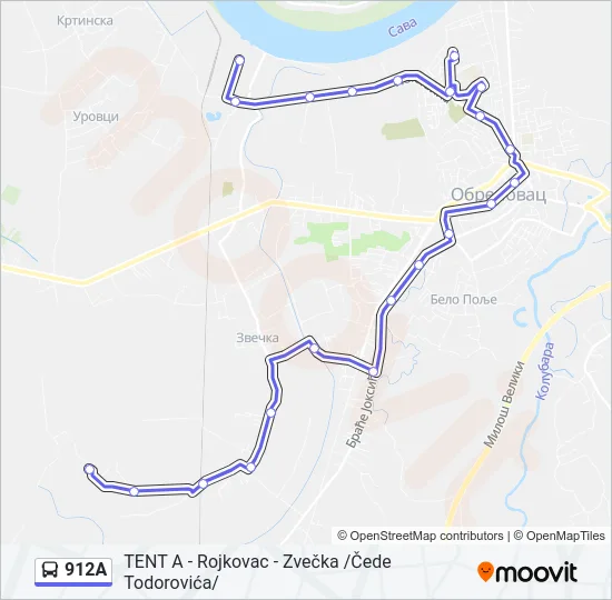 912A  Line Map