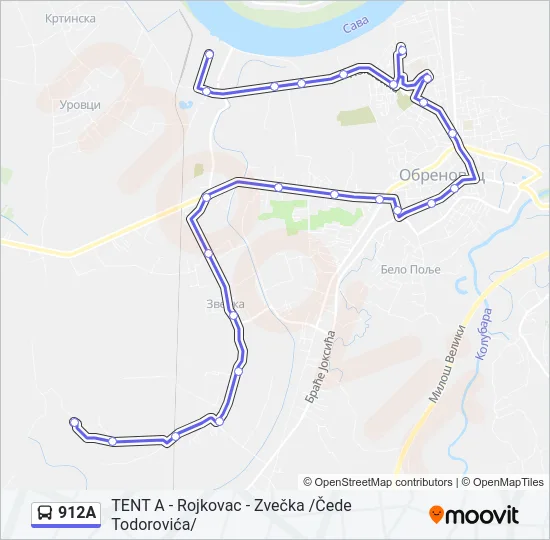 912A  Line Map