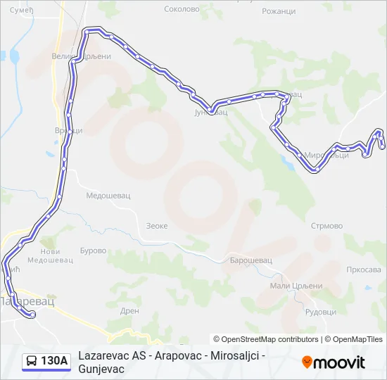 130A  Line Map