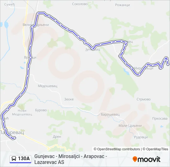 130A  Line Map