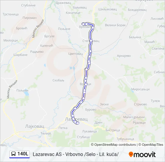 140L  Line Map