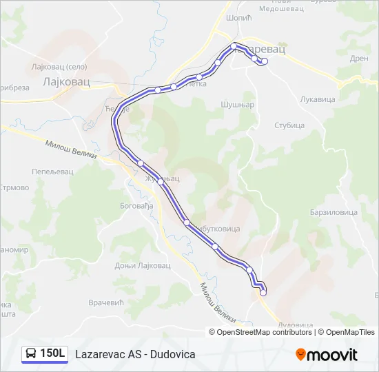 150L  Line Map
