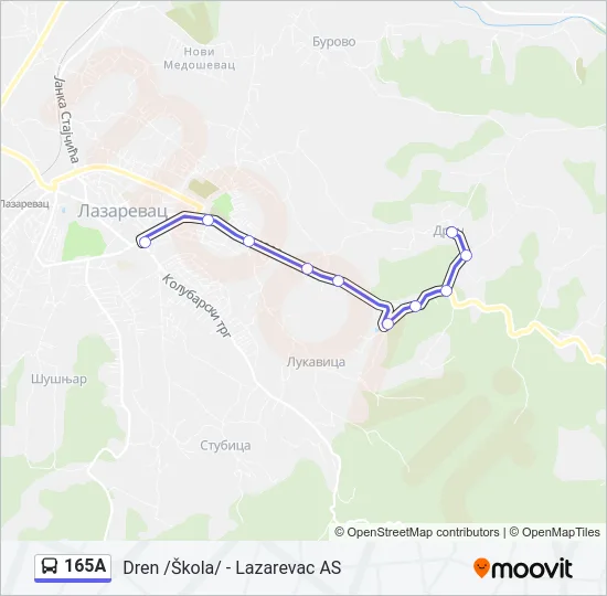 165A  Line Map