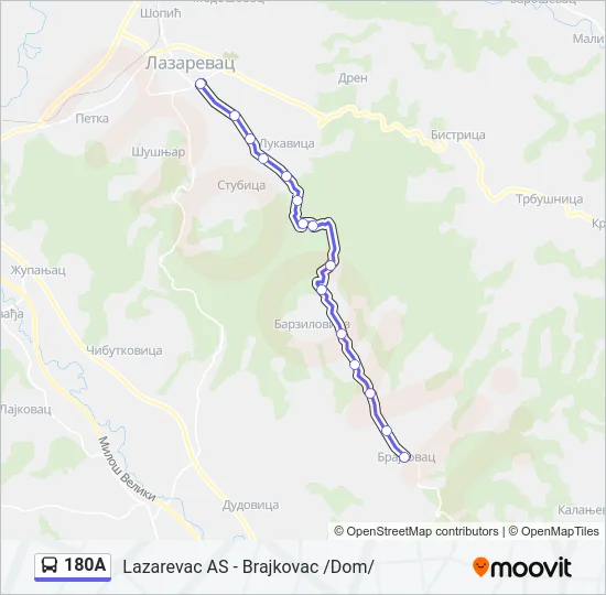 180A  Line Map