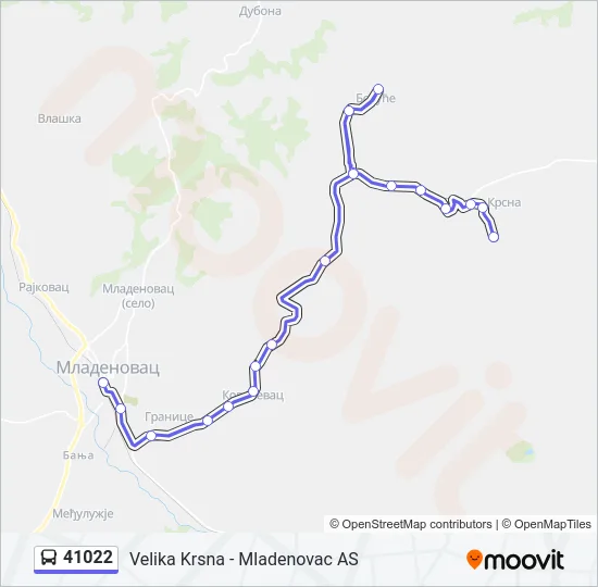 41022  Line Map