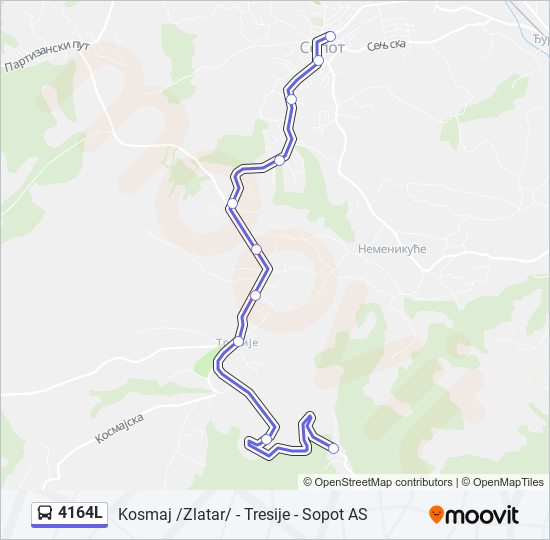 4164L bus Line Map