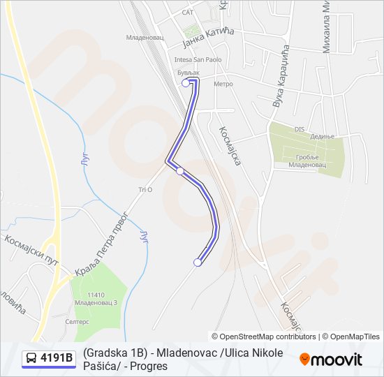 4191B bus Line Map