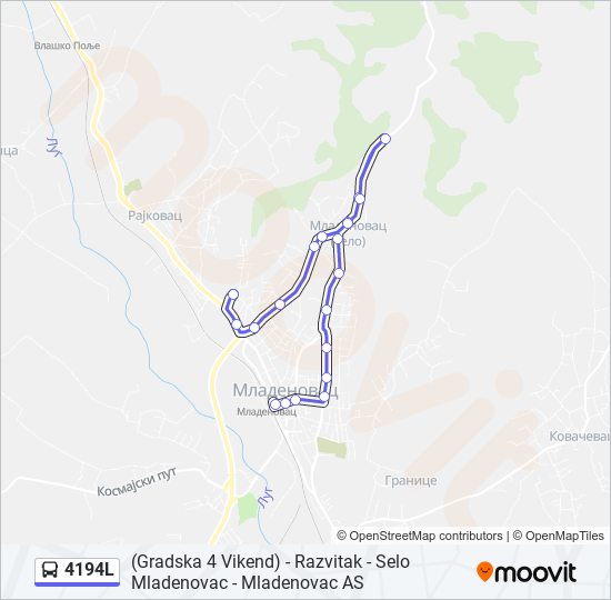 4194L bus Line Map