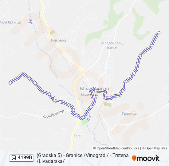 4199B bus Line Map