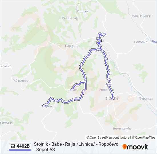 4402B bus Line Map