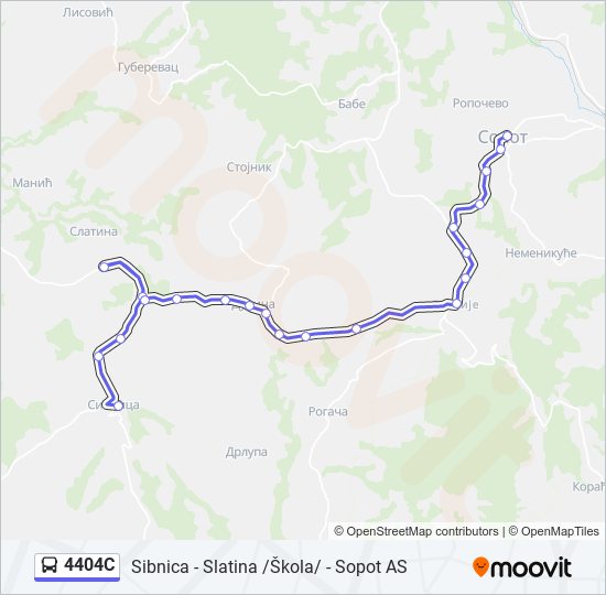 4404C bus Line Map