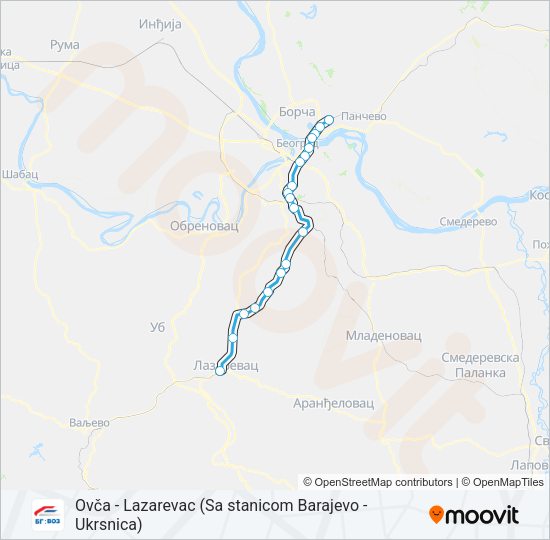 BG:VOZ 4 Train Line Map