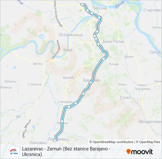 BG:VOZ 4 voz mapa linije
