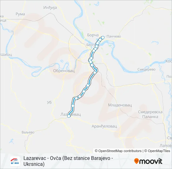 BG:VOZ 4 Train Line Map