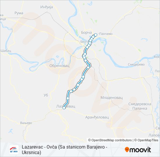 BG:VOZ 4 train Line Map