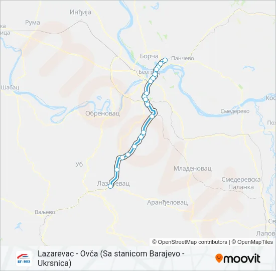 BG:VOZ 4 Train Line Map