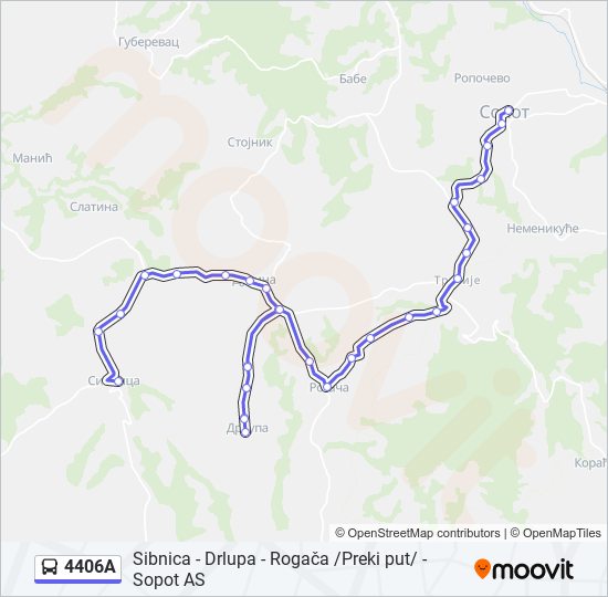 4406A bus Line Map