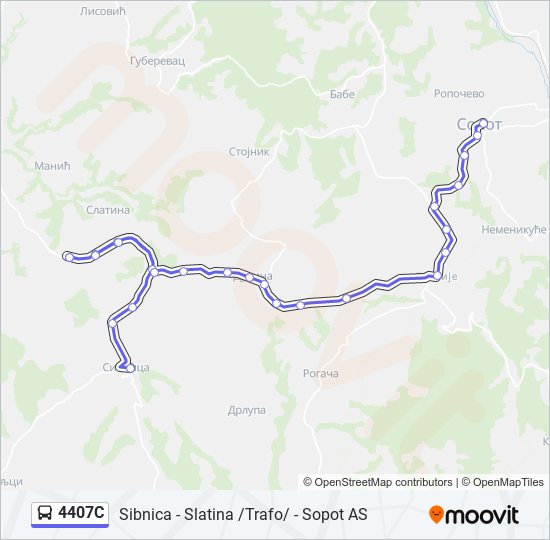 4407C bus Line Map