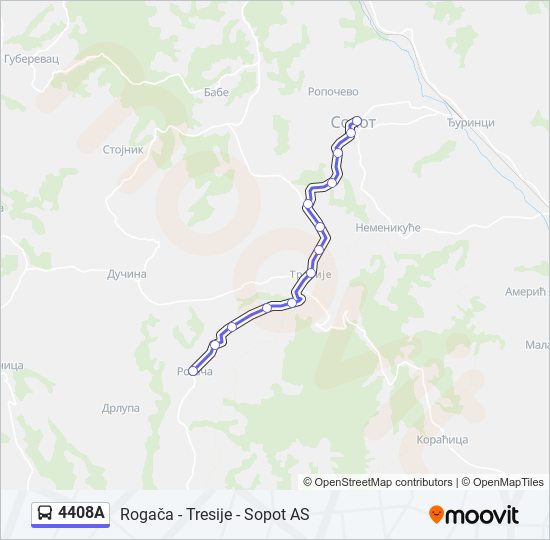 4408A bus Line Map