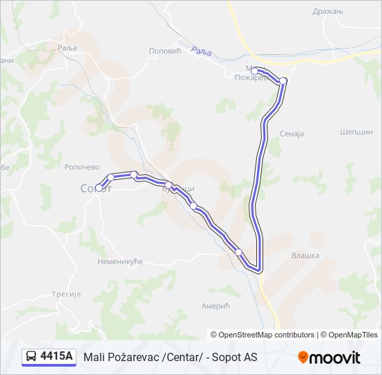 4415A bus Line Map