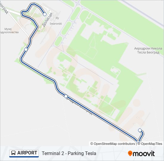 AIRPORT bus Line Map