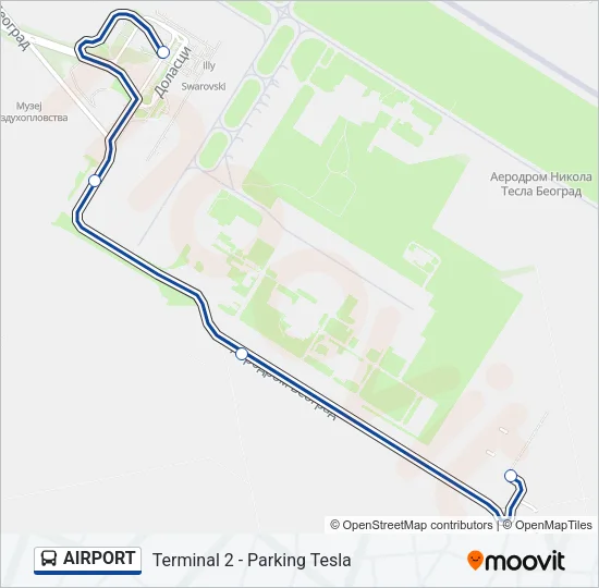 AIRPORT Bus Line Map