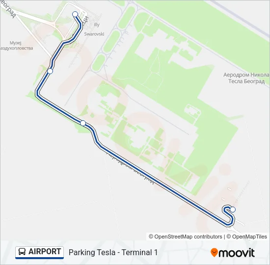 AIRPORT Bus Line Map