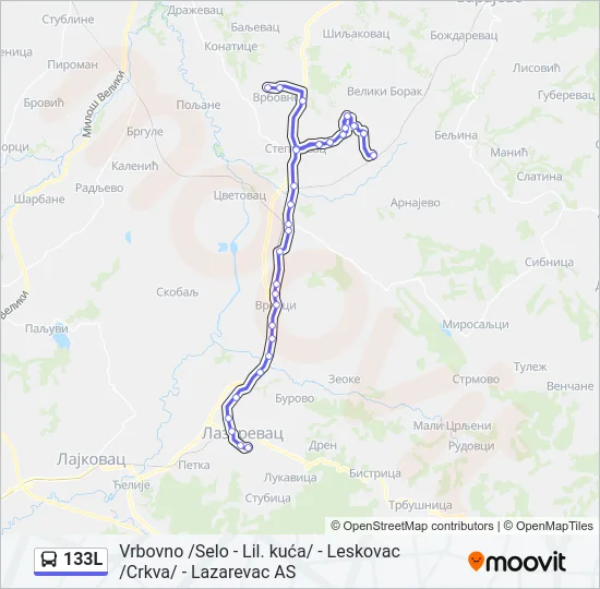 133L  Line Map