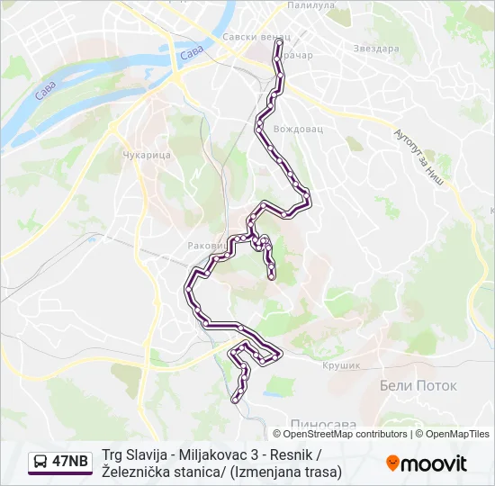 47NB  Line Map