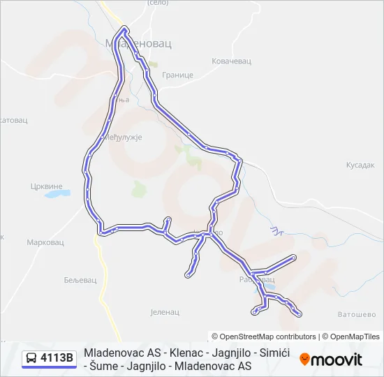 4113B  Line Map