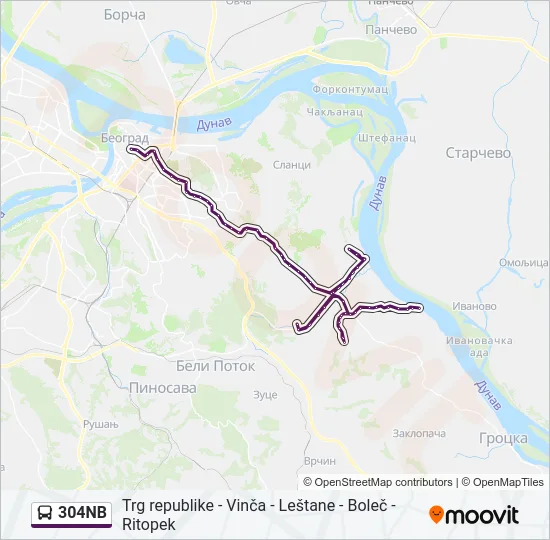 304NB  Line Map
