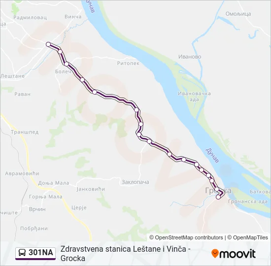 301NA  Line Map