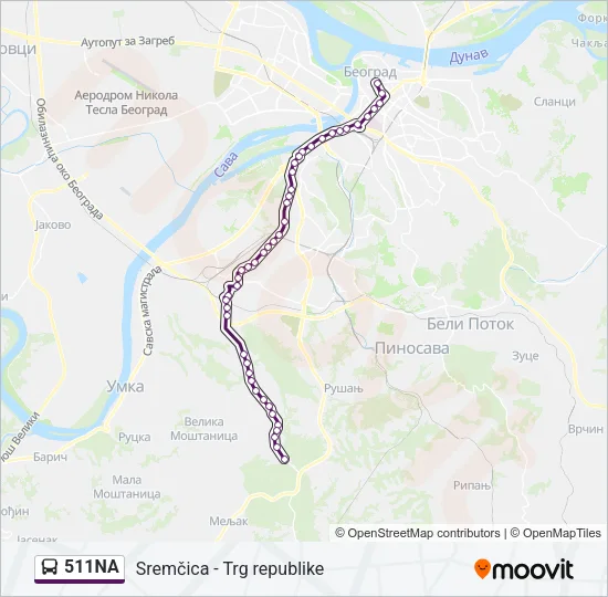 511NA  Line Map