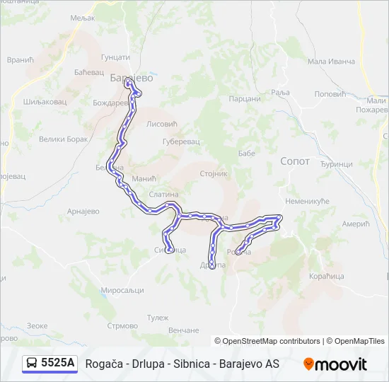5525A  Line Map