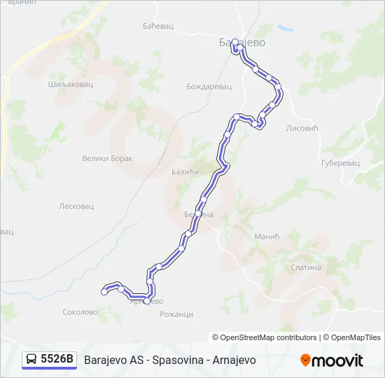 5526B  Line Map