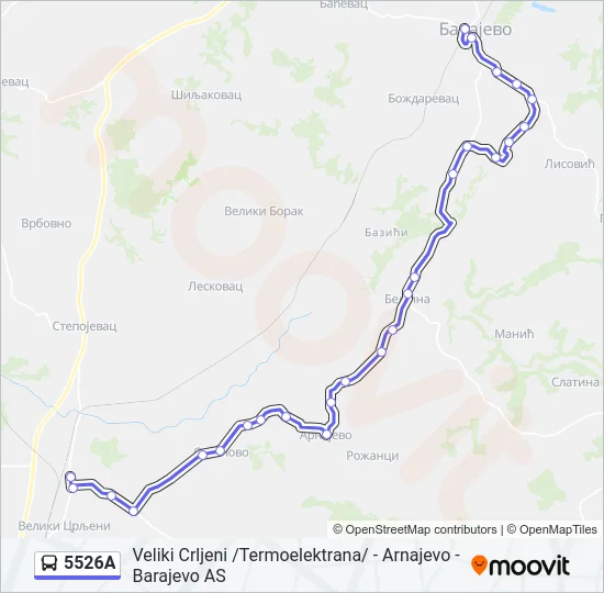 5526A  Line Map