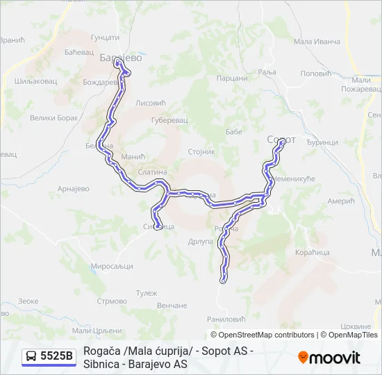5525B  Line Map