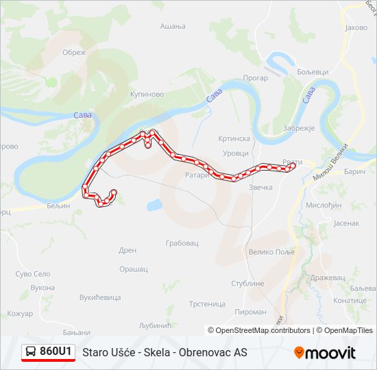 860U1  mapa linije
