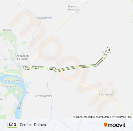 2 bus Line Map