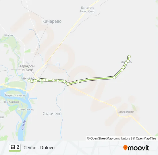 2 Bus Line Map